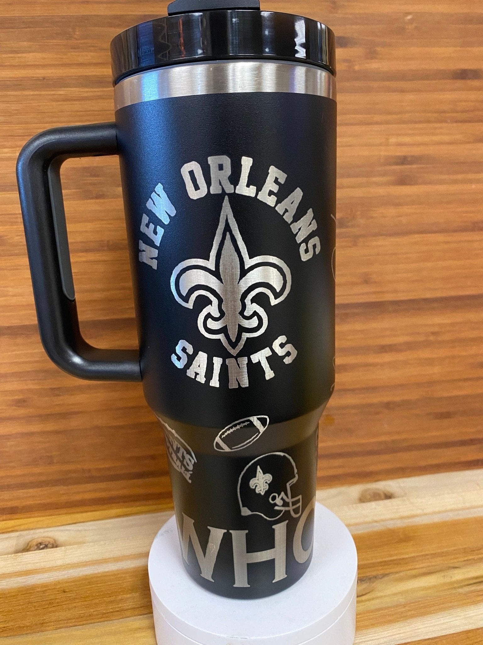 40 0z Laser Engraved Tumbler New Orleans - JennyJacks,llc.