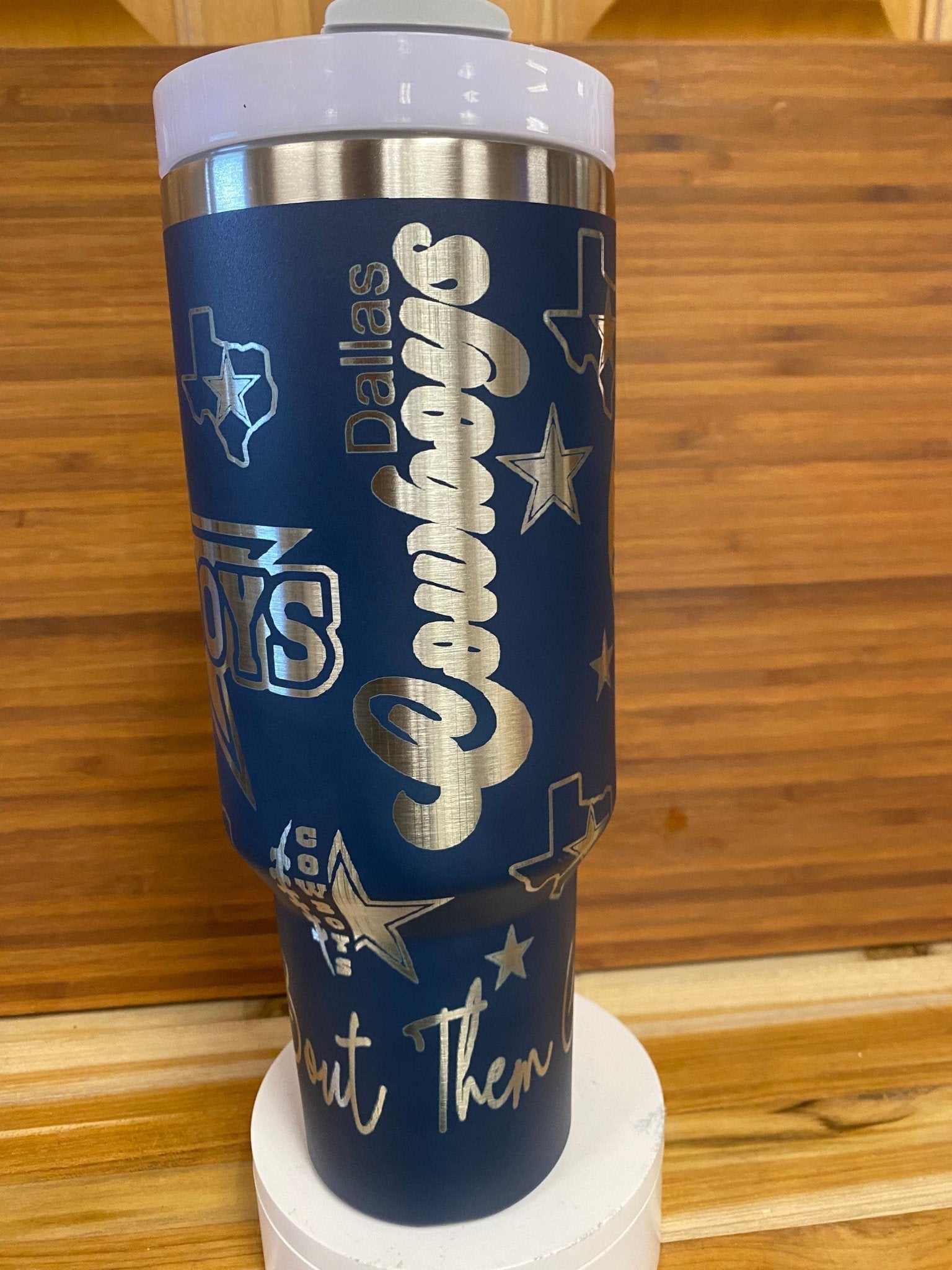 40 0z Laser Engraved Unbranded Tumbler Dallas - JennyJacks,llc.