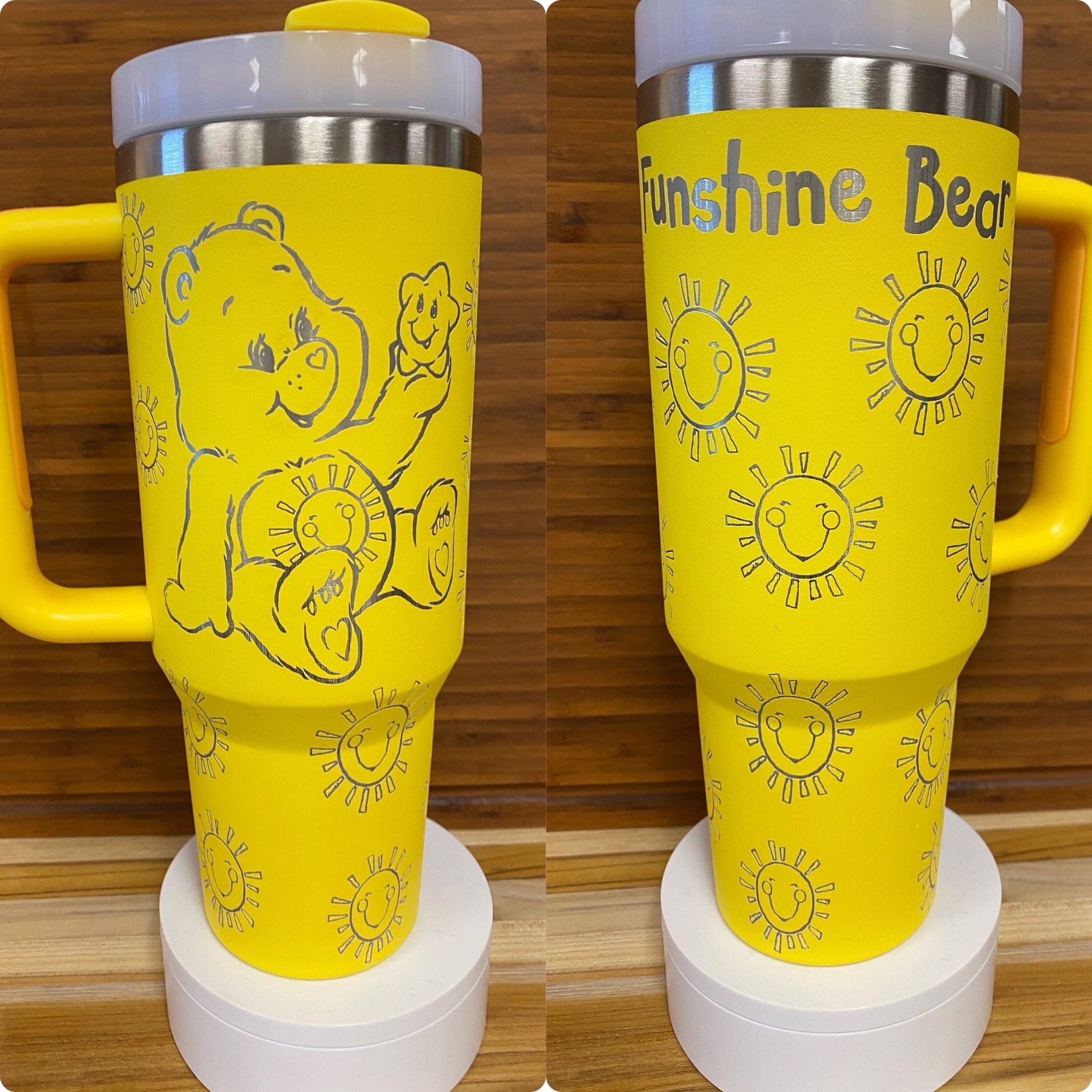 40 oz Laser Engraved Tumbler Bears - JennyJacks,llc.