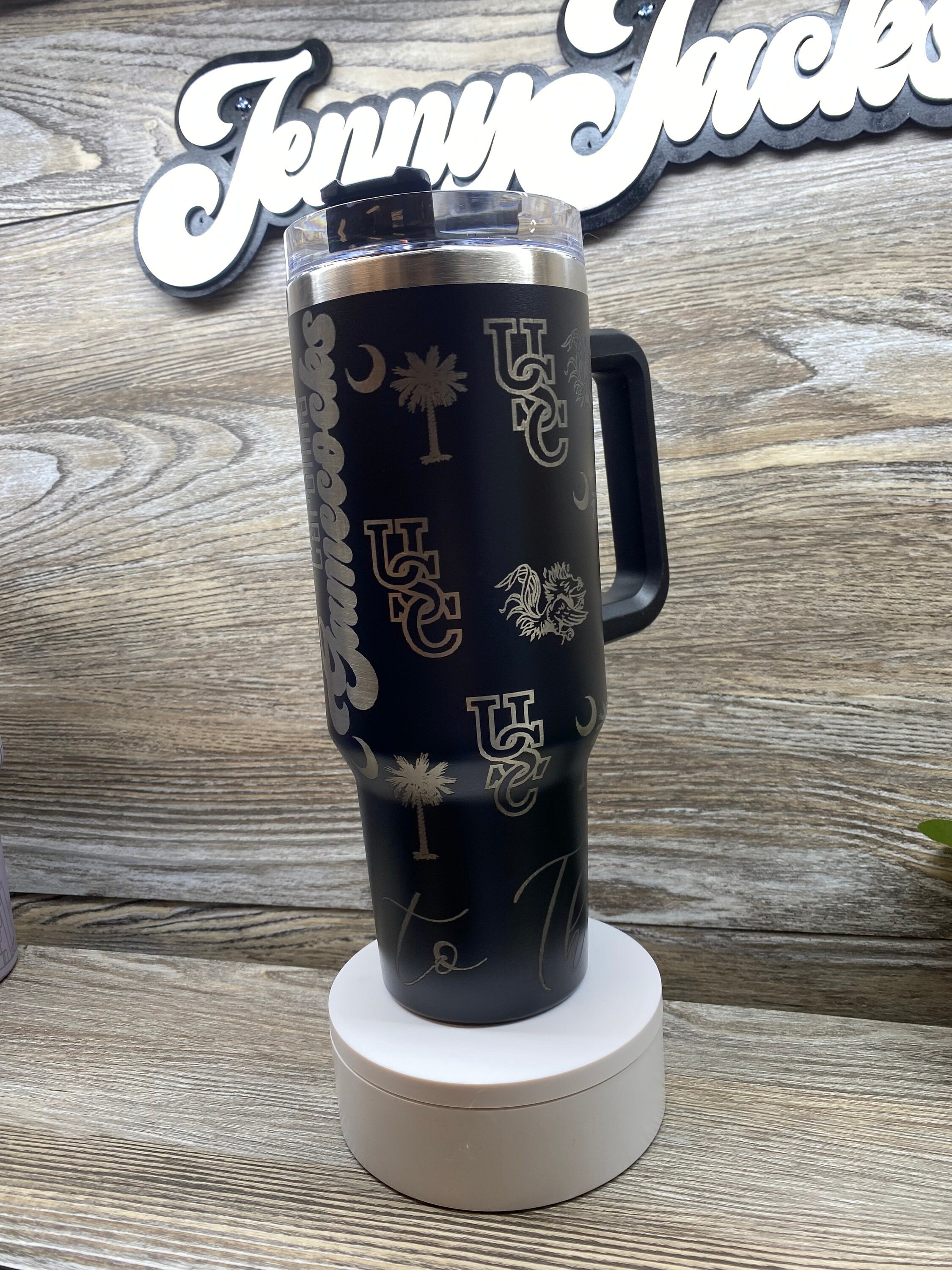 Carolina Gamecocks 40 oz Unbranded tumbler laser engraved