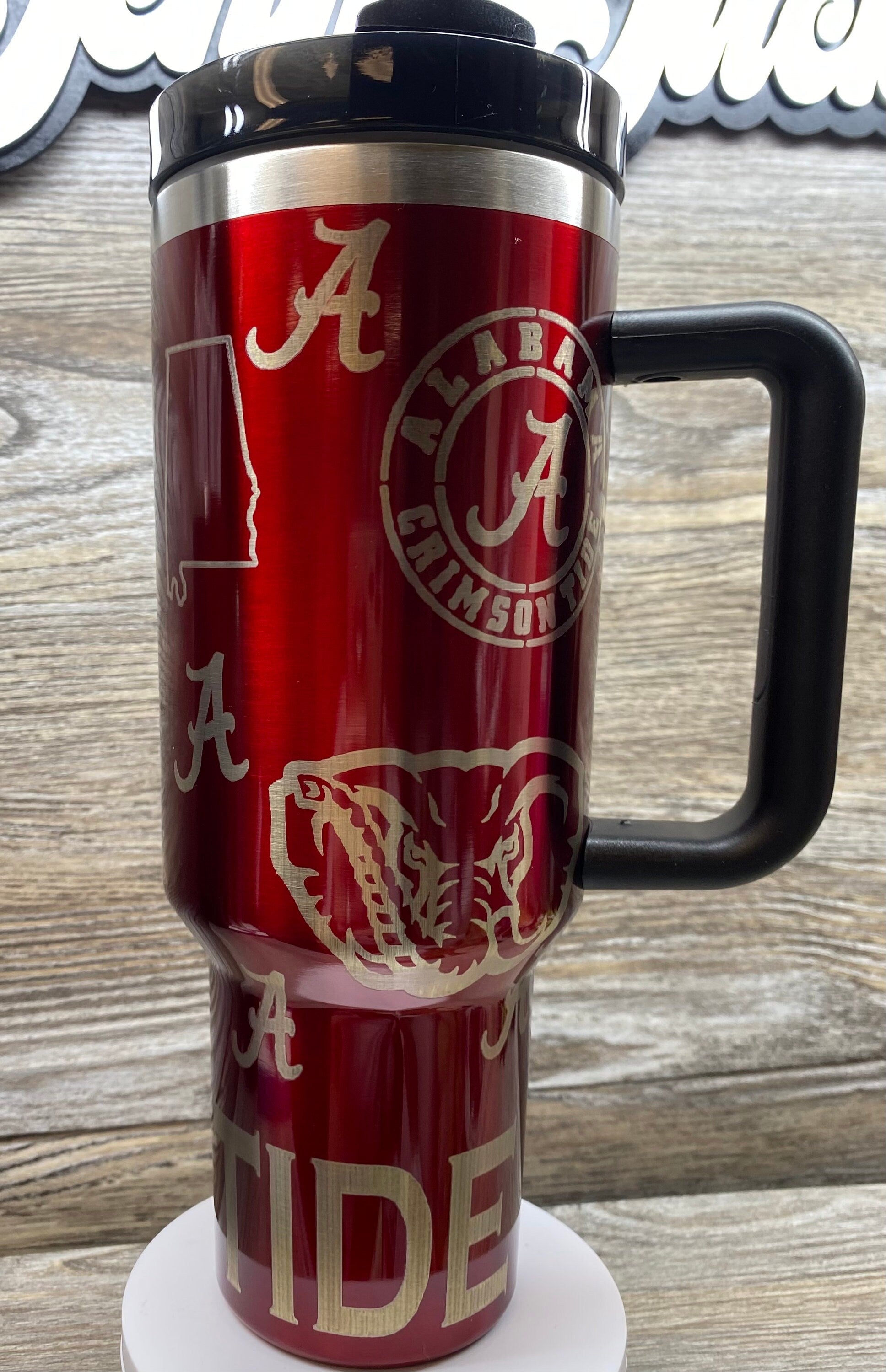 Alabama 40 0z unbranded laser engraved tumbler