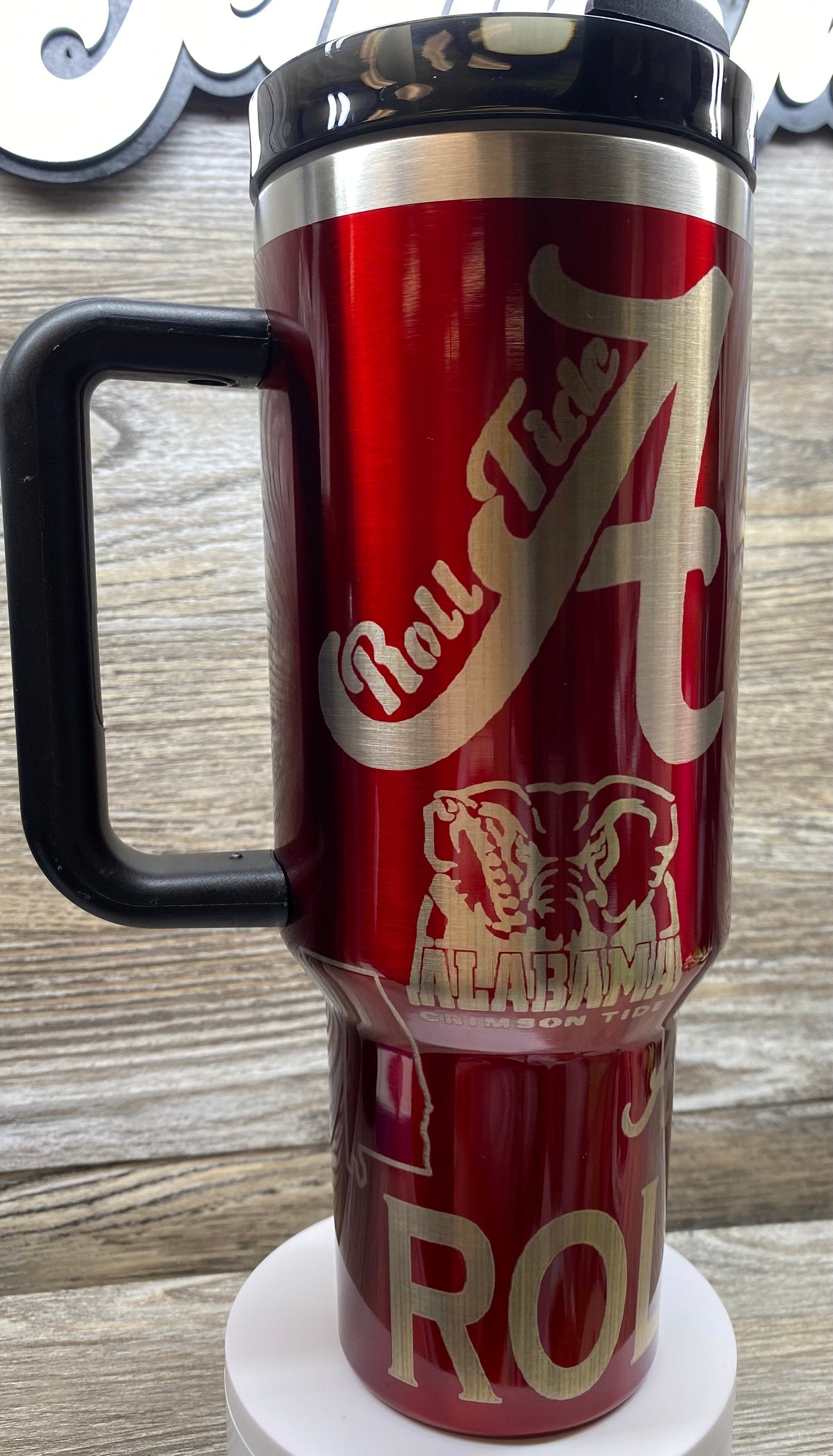 Alabama 40 0z unbranded laser engraved tumbler