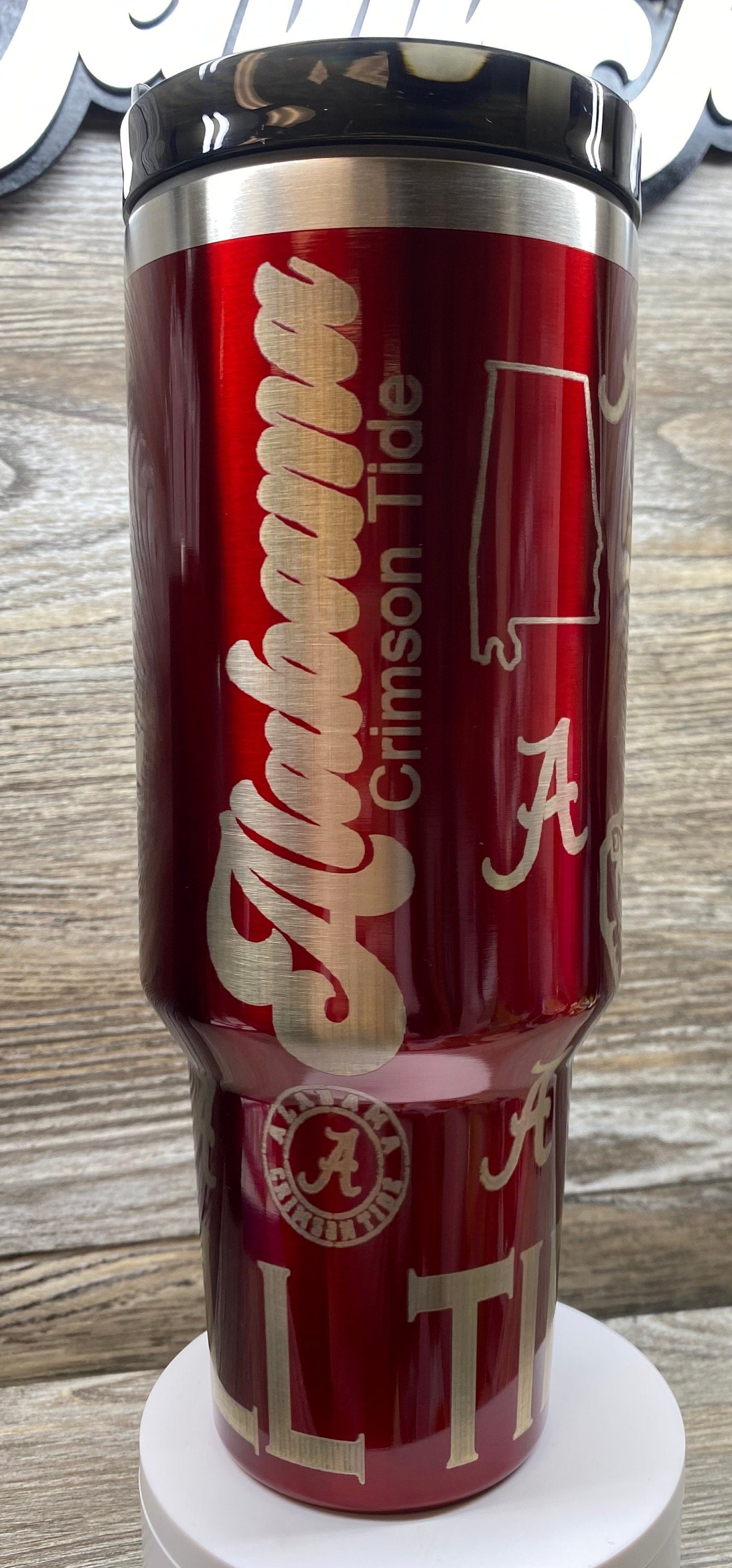 Alabama 40 0z unbranded laser engraved tumbler