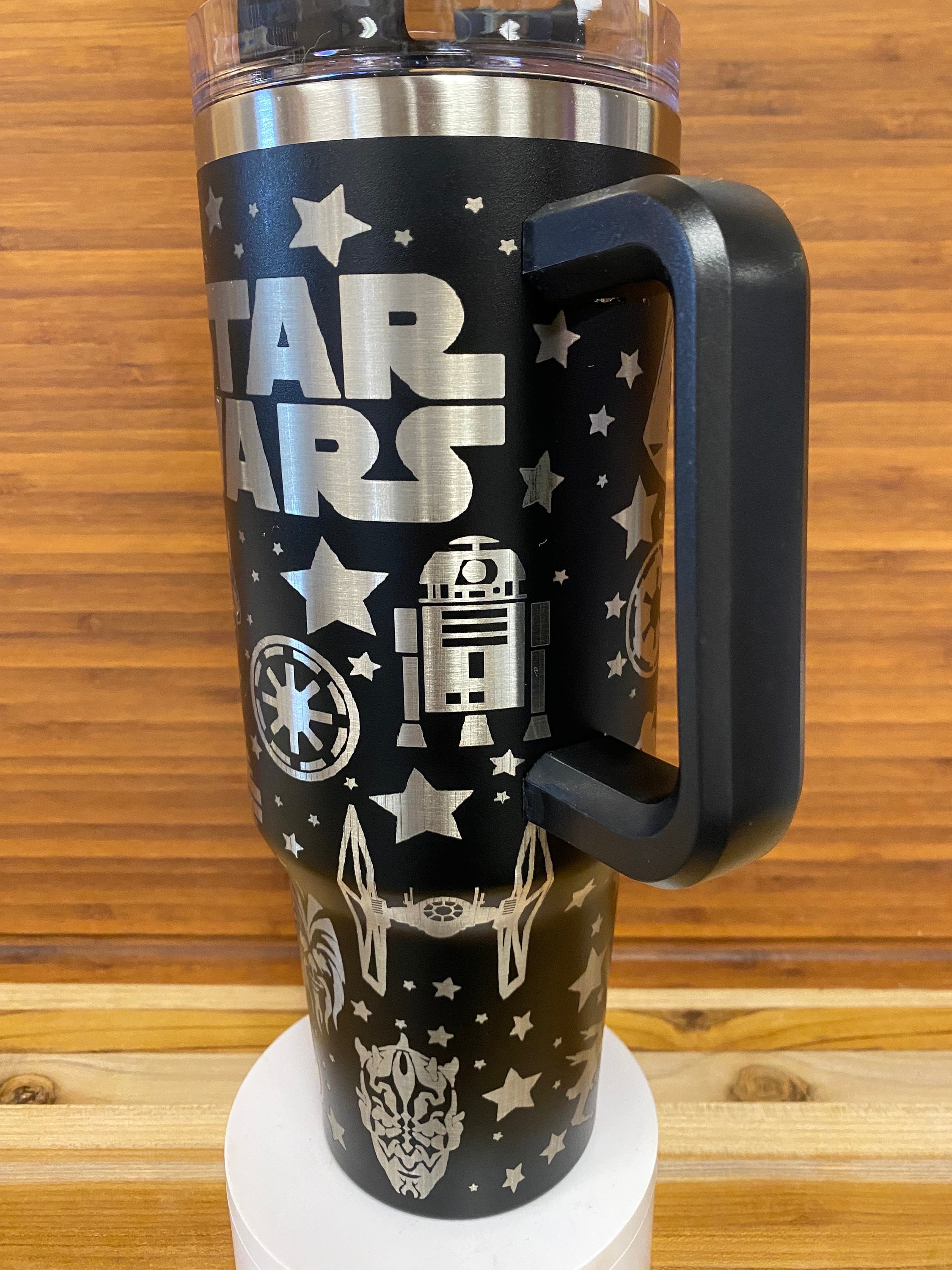 40 oz Laser Engraved Unbranded Tumbler Star