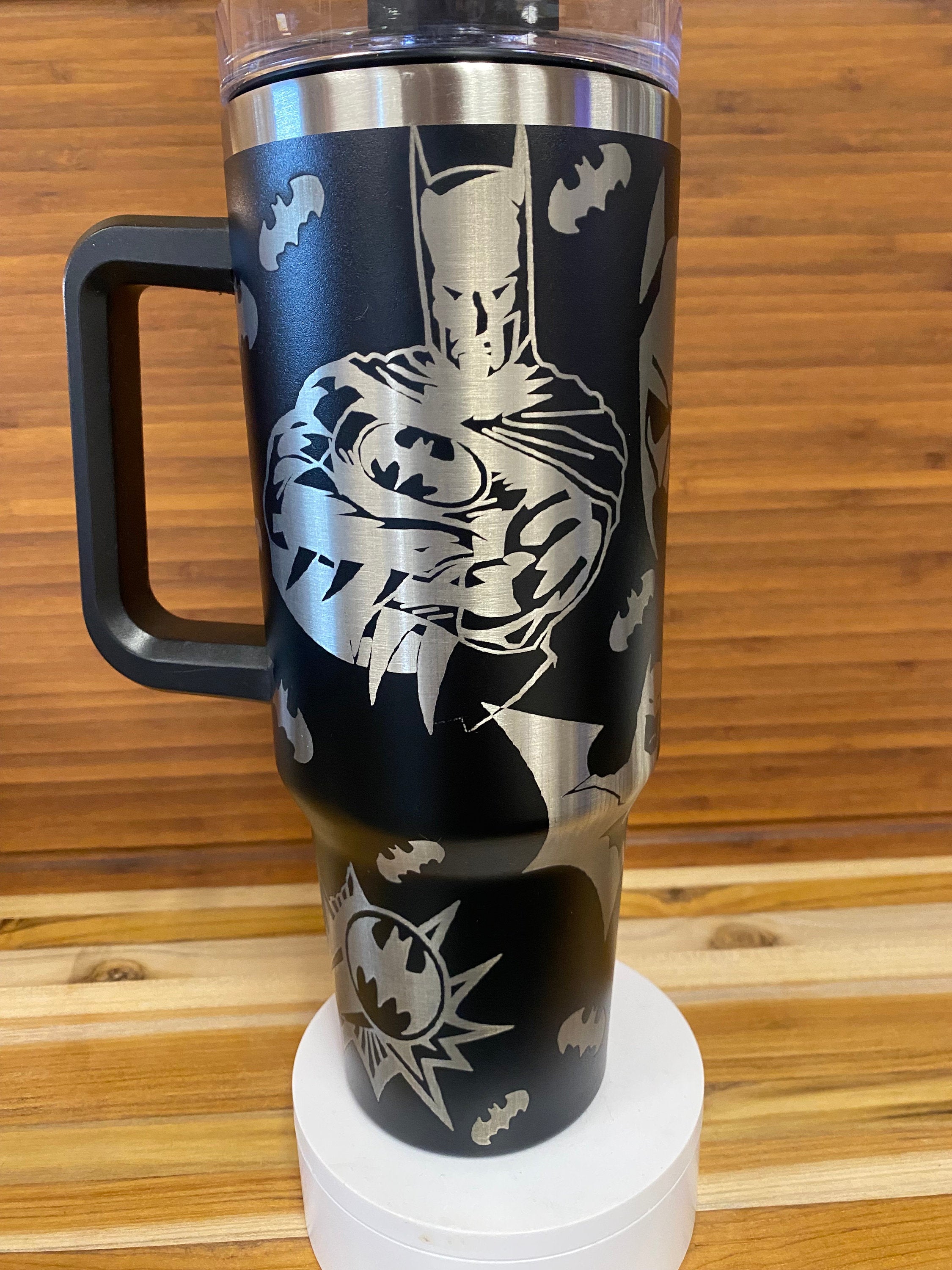 40oz Laser Engraved Tumbler Bat