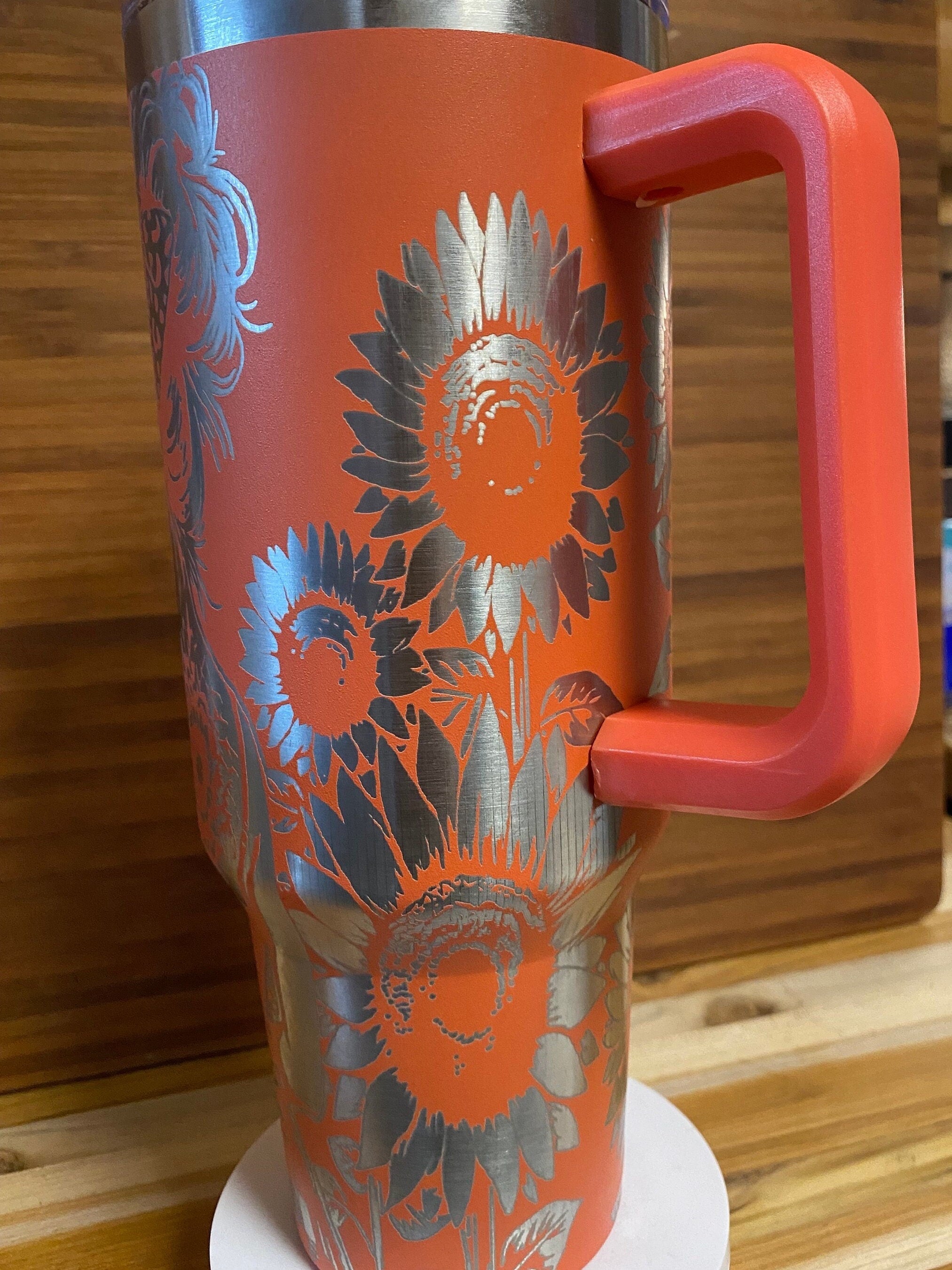 40 oz Laser Engraved Unbranded Tumbler Country Tattoo