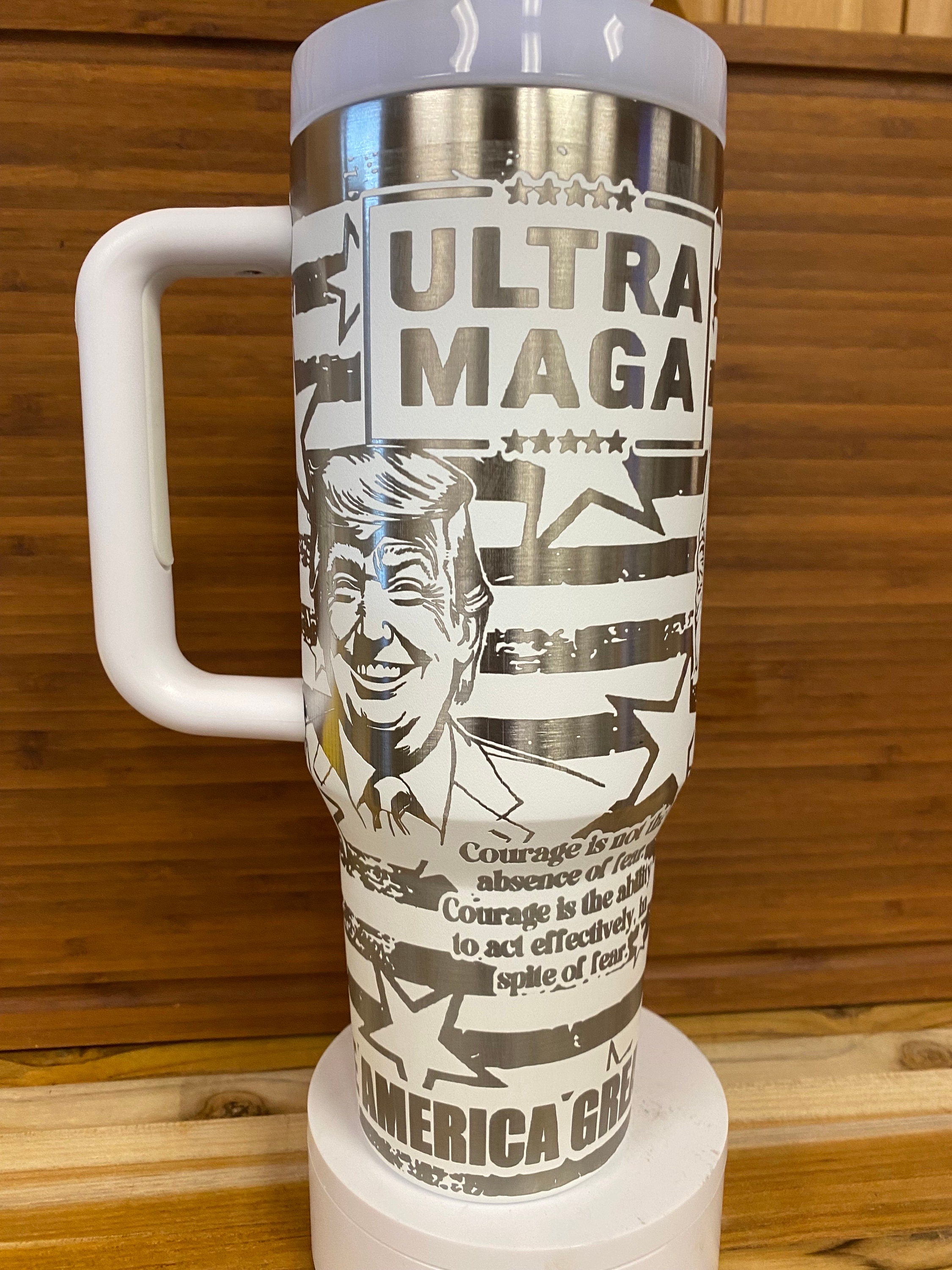 40z Unbranded Laser Engraved Tumbler Trump ULTRA MAGA