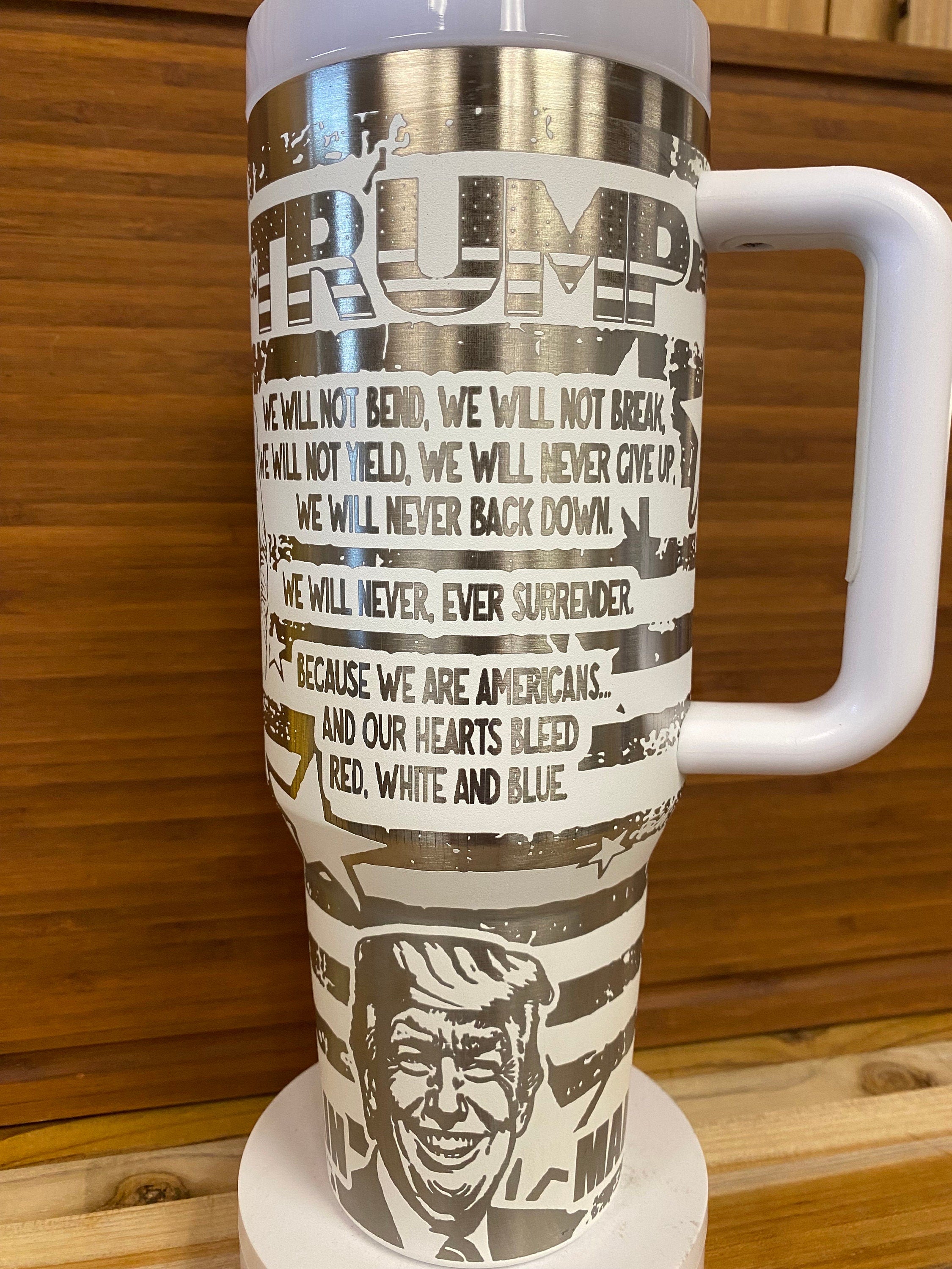 40z Unbranded Laser Engraved Tumbler Trump ULTRA MAGA