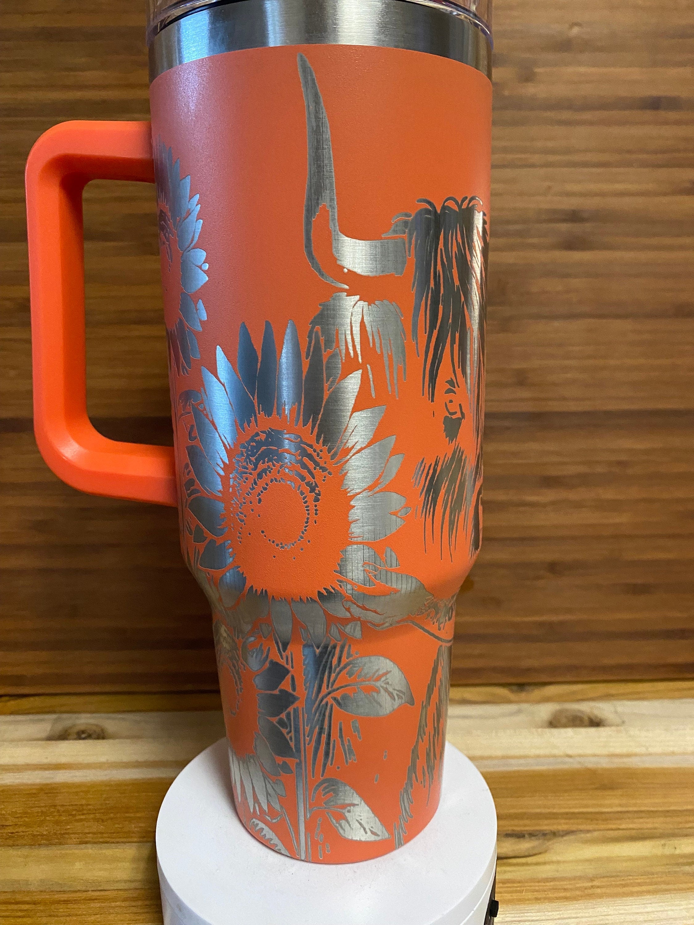 40 oz Laser Engraved Unbranded Tumbler Country Tattoo