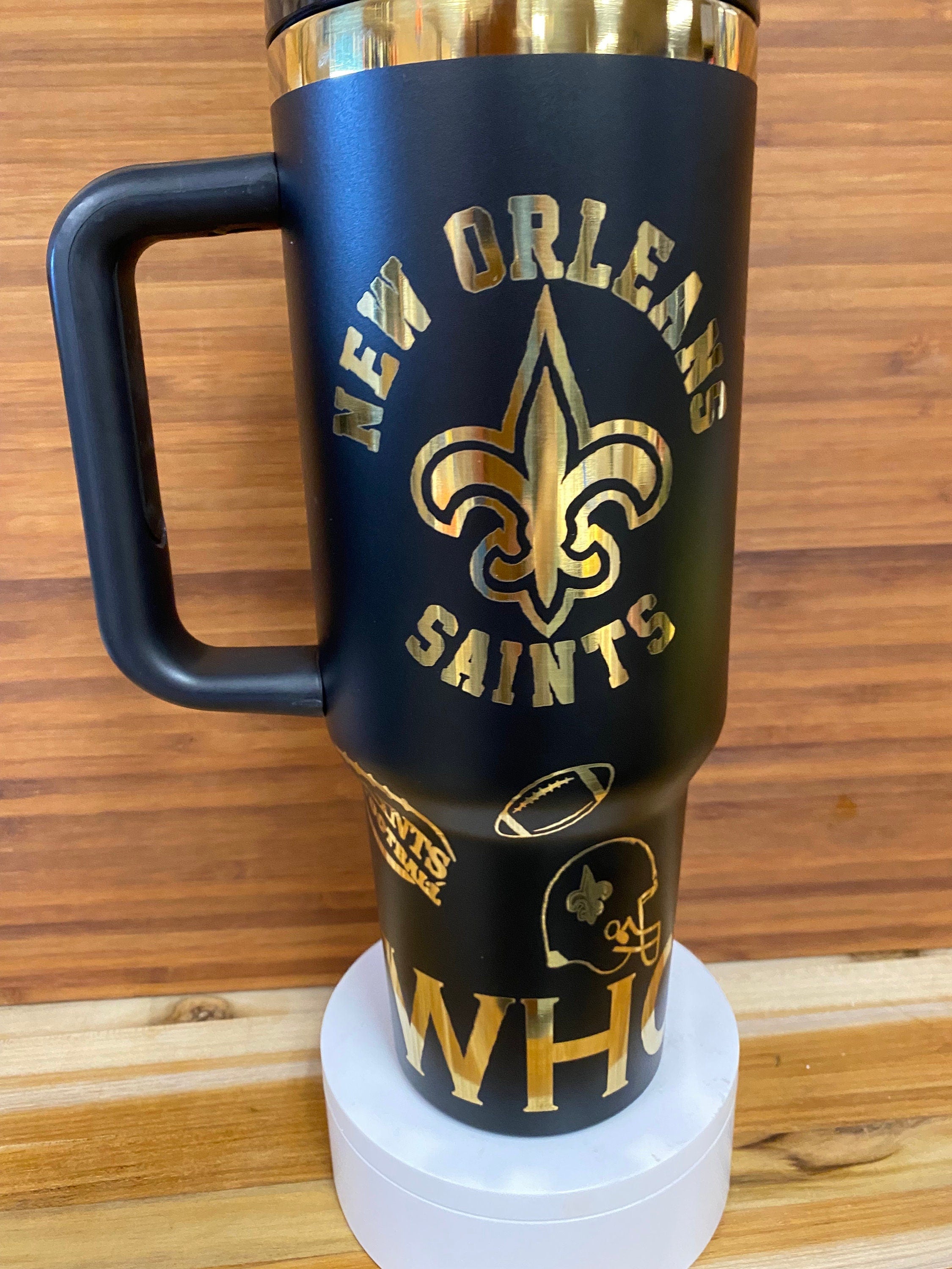 40 0z Laser Engraved Tumbler New Orleans