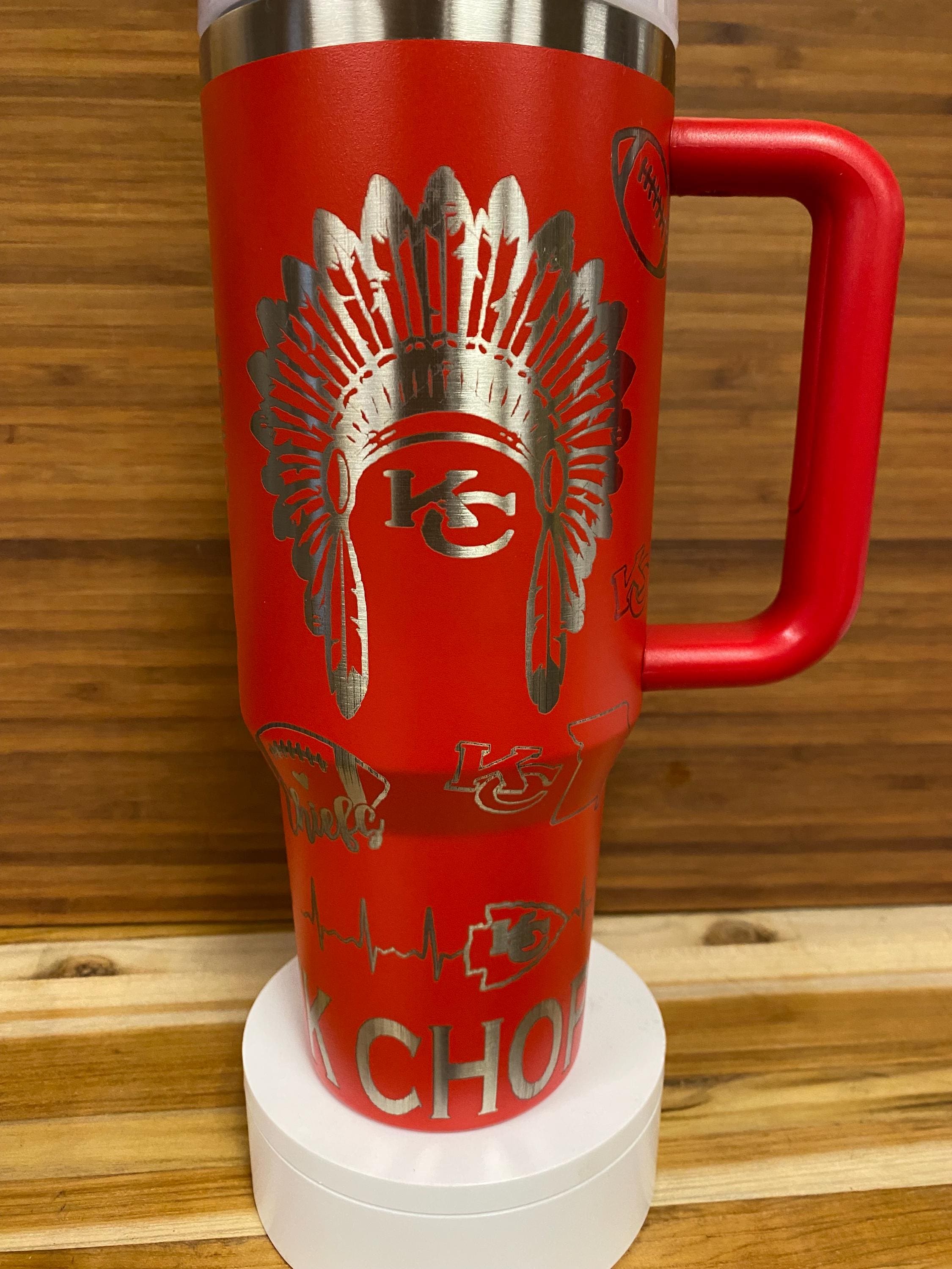 40 0z Laser Engraved unbranded Tumbler Kansas C