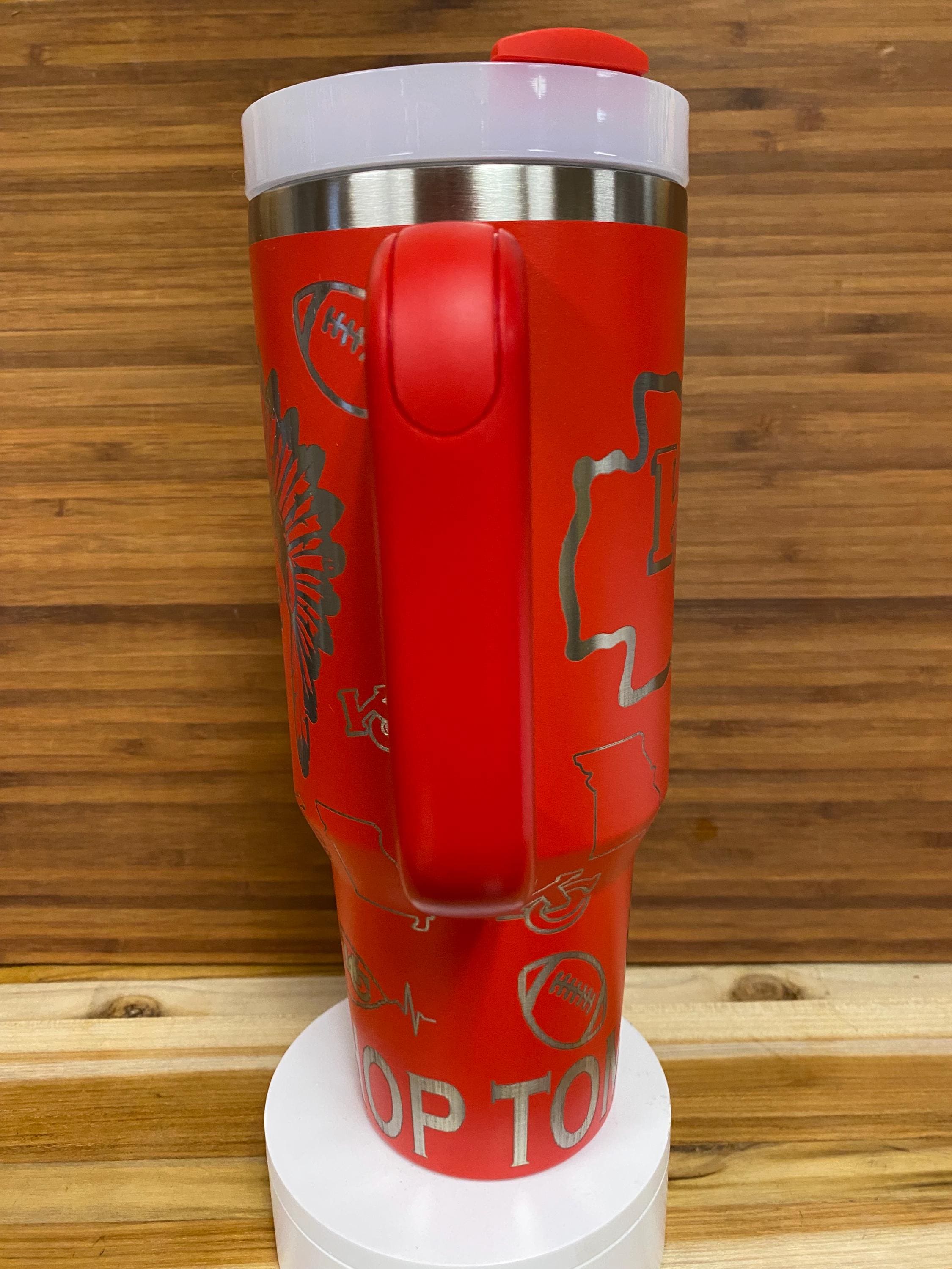 40 0z Laser Engraved unbranded Tumbler Kansas C