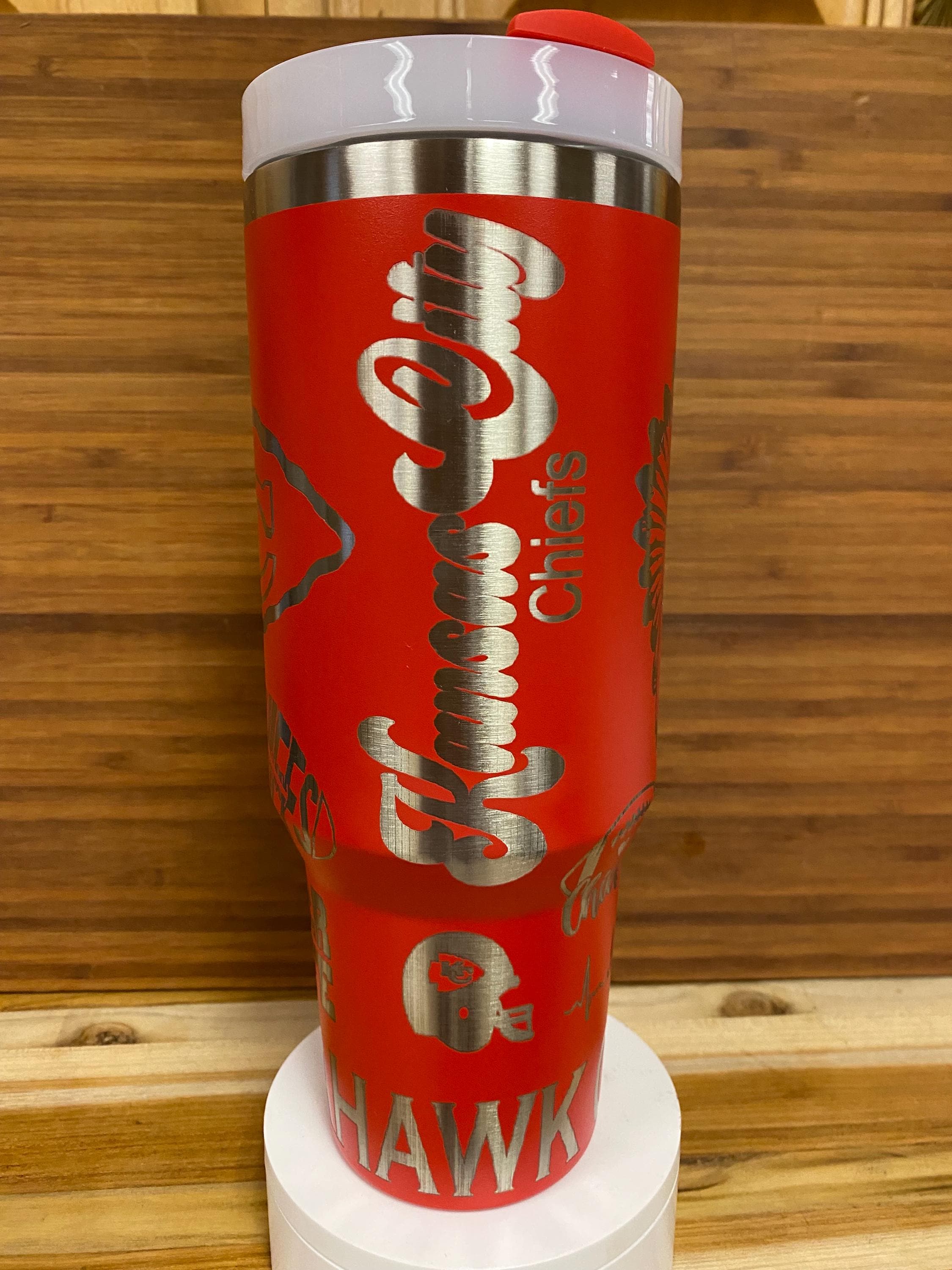 40 0z Laser Engraved unbranded Tumbler Kansas C