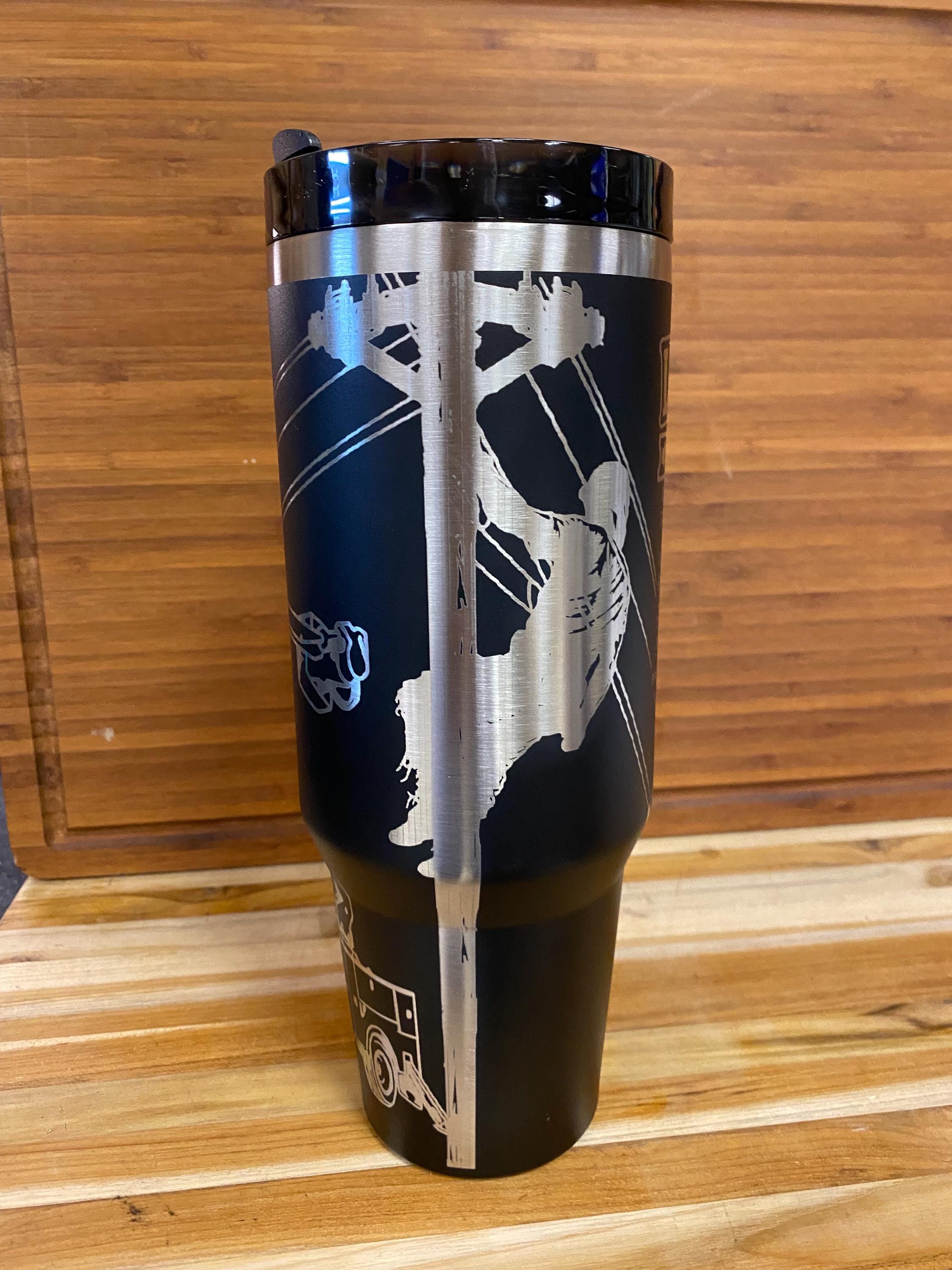 40 oz Tumbler and Ornament Lineman Set