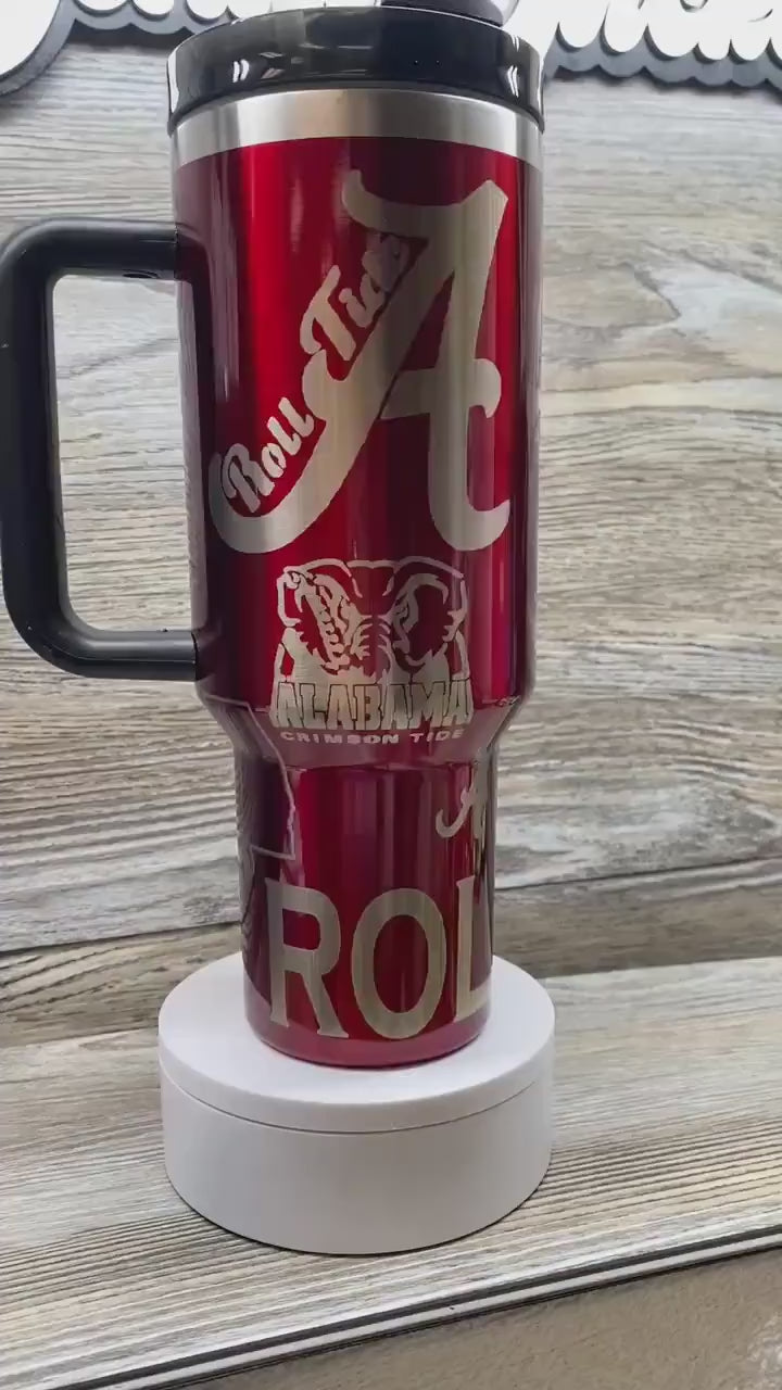 Alabama 40 0z unbranded laser engraved tumbler