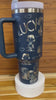 40 oz Laser Engraved Unbranded Tumbler Lucy Navy Blue