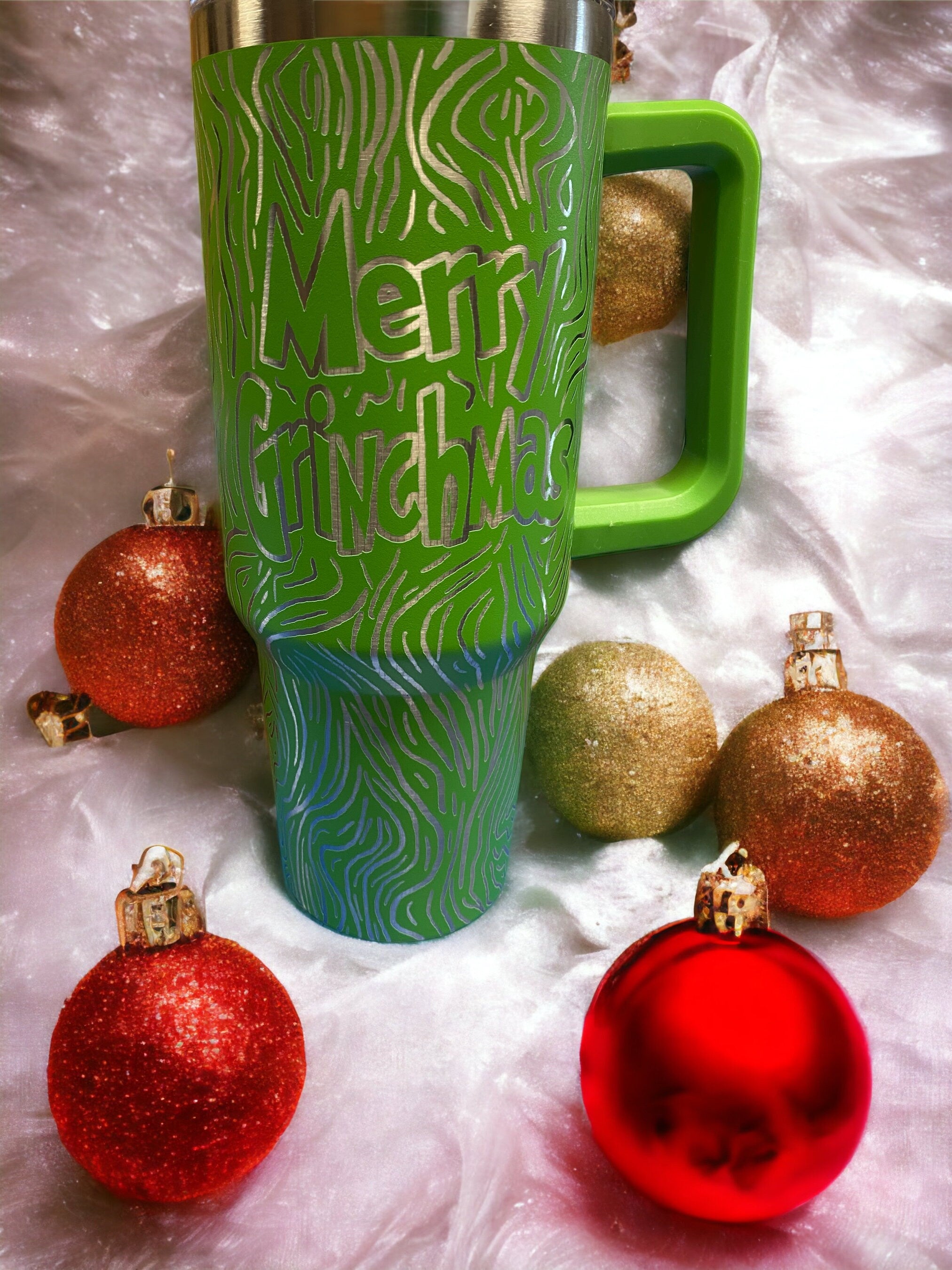 Merry Grinchmas 40oz Unbranded tumbler